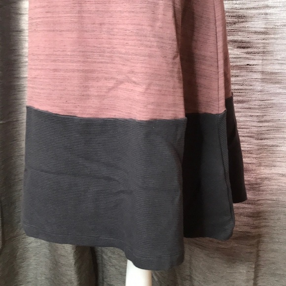 Dolan Mauve Gray and Black sleeveless Rayon T Shirt Dress X- LARGE - Picture 8 of 9